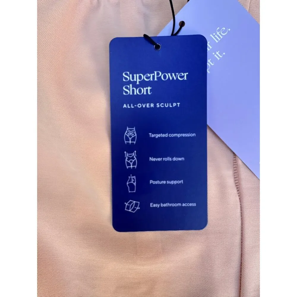 Honeylove SuperPower Short 1X Nude Sculpt Shapewear Compression Shorts NWT